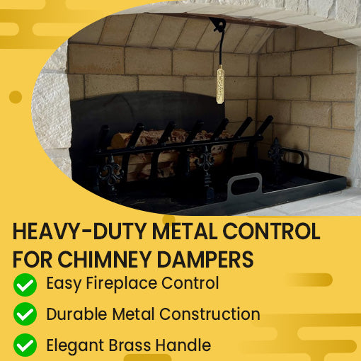 Fireplace Damper Open/Closed Sign