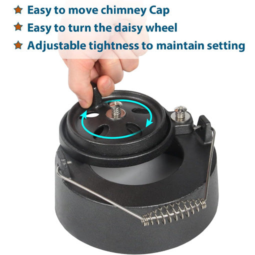 Cast Iron Damper Chimney Cap