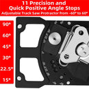 Compact Adjustable Angle Track Saw Square