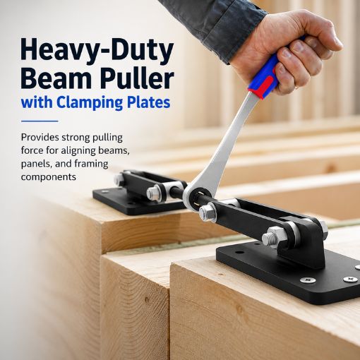 Ratcheting Beam Puller Tool with Plates