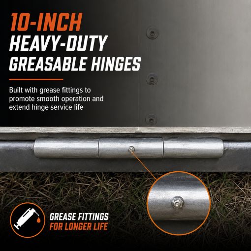 4-Pack Heavy Duty Weld On Trailer Ramp Hinge 10"