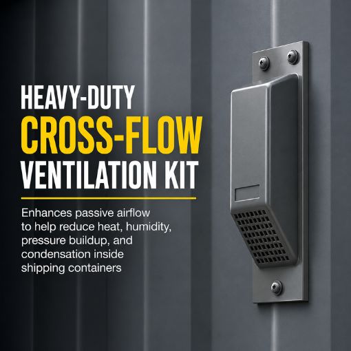 8-Pack Bolt-on Shipping Container Air Vent Kit