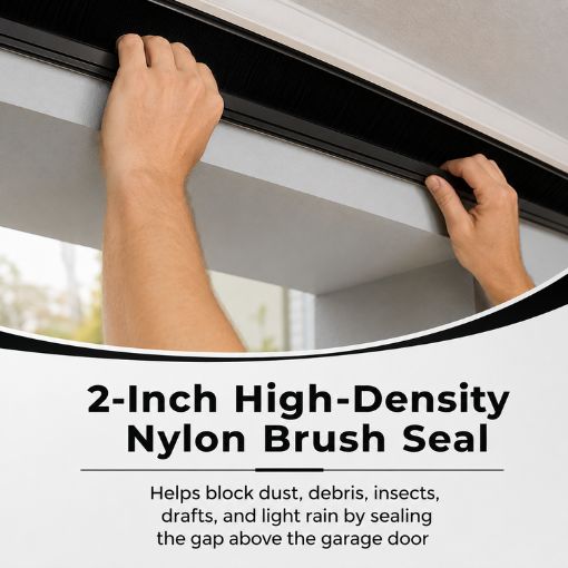 Roll Up Garage Door Top Brush Seal Kit