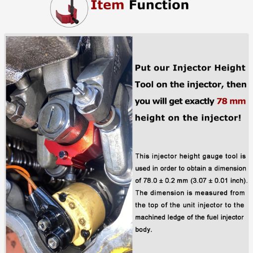 Injector Height Adjustment Gauge Tool for CAT