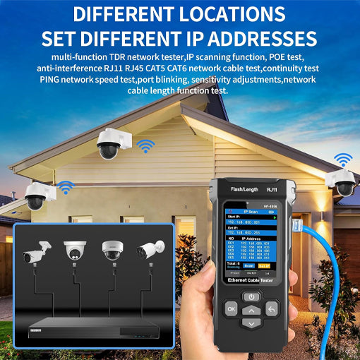 Multi-function Digital Network Cable Tester