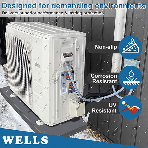 Mini Split Pad for Ductless Air Conditioner Heat Pump Systems