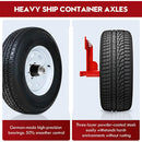 Heavy-Duty Shipping Container Wheel Axles