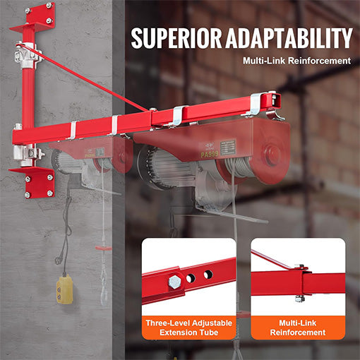 Wall Mount Electric Hoist Support Arm