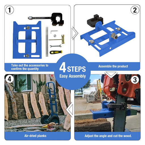 Adjustable Chainsaw Mill Lumber Cutting Guide Set