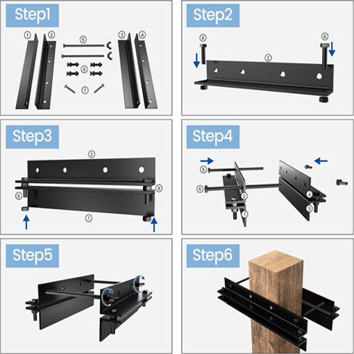 Fence and Deck Post Reciprocating Saw Guide Attachment