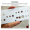 Grease Fitting Thread Tester