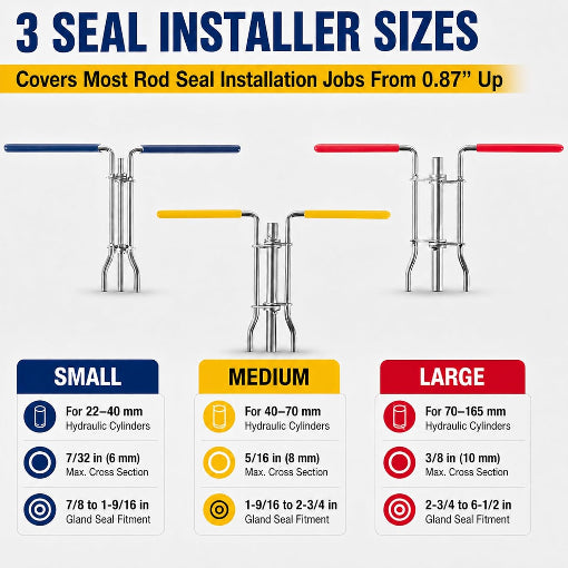 5-Pack Complete Hydraulic Cylinder Repair Kit