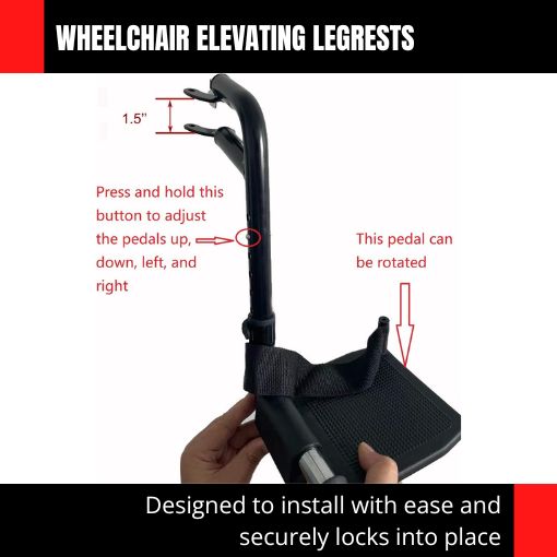 Wheelchair Elevating Legrests