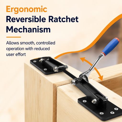 Ratcheting Beam Puller Tool with Plates