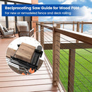 Fence and Deck Post Reciprocating Saw Guide Attachment