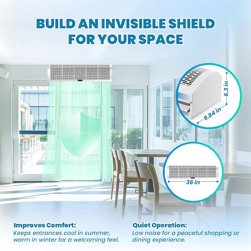 Indoor Air Curtain Fan