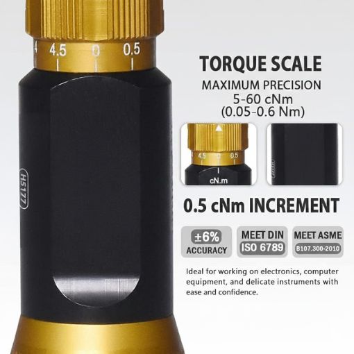 Precision Torque Limiting Screwdriver Tool for Micro Fasteners