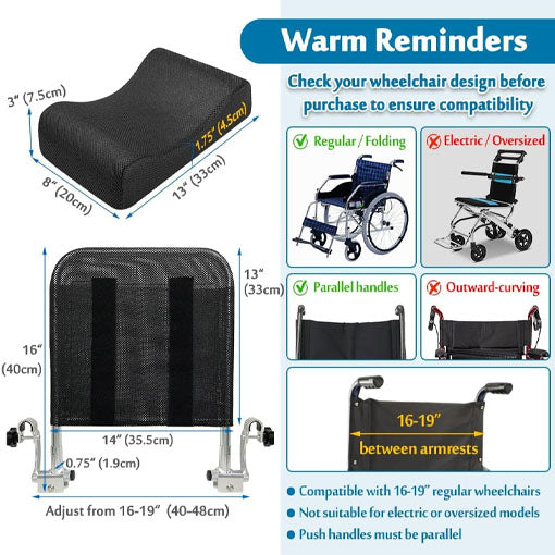 Removable Wheelchair Headrest