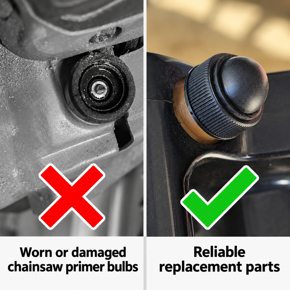 4-Pack Chainsaw/Polesaw Cap/Bulb Assy Replacement