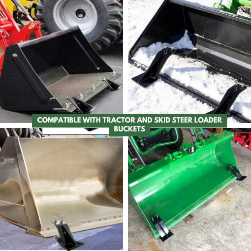 2-Pack Tractor Bucket Edge Protector