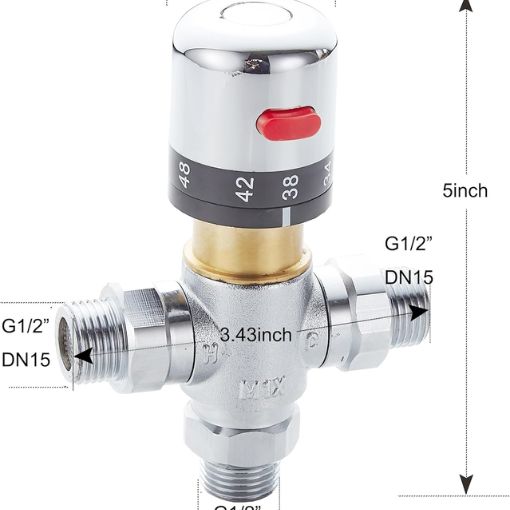 3-Way Thermostatic Water Mixing Valve