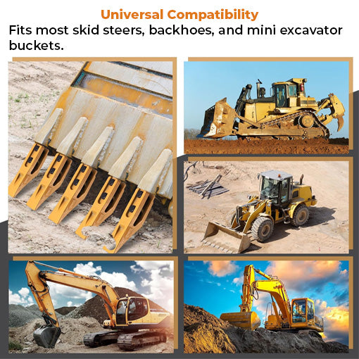Skid Steer Bolt-on Trenching Bucket Teeth