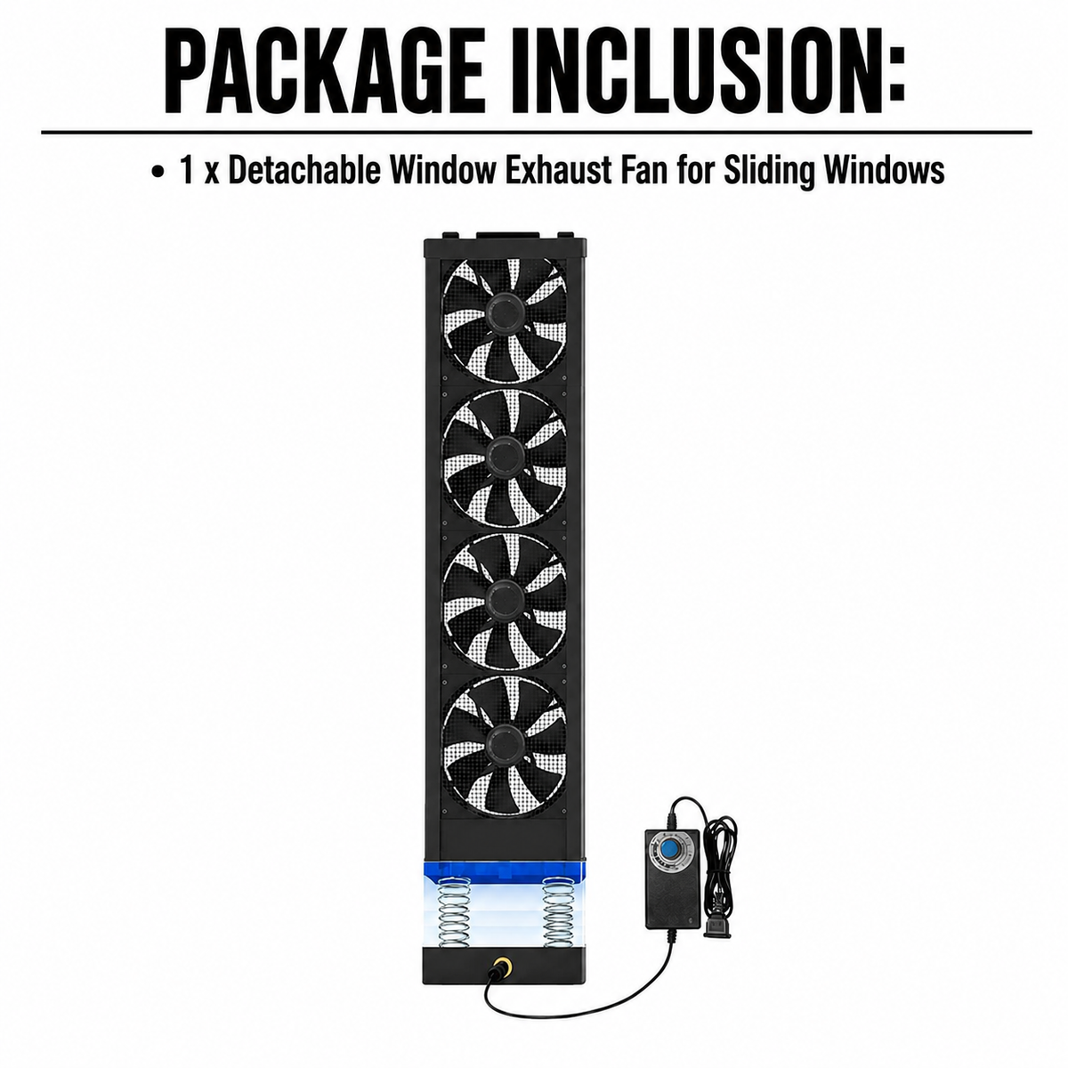 Detachable Window Exhaust Fan for Sliding Windows