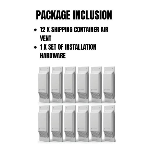 12-Pack Shipping Container Air Vent Kit