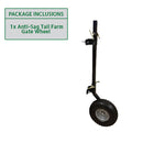 Anti-Sag Tall Farm Gate Wheel