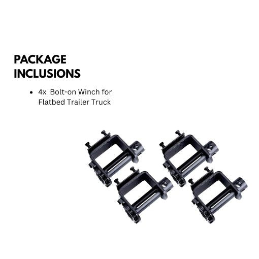 Bolt-on Winch for Flatbed Trailer Truck