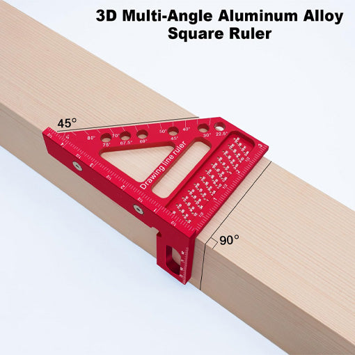 Carpenter Square Hole Scribing Ruler