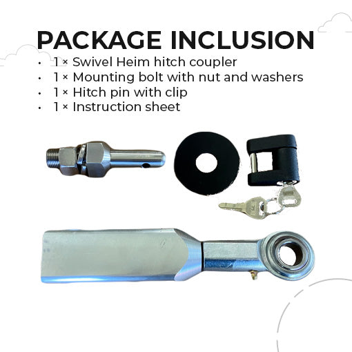 Motorcycle Swivel Heim Hitch Coupler