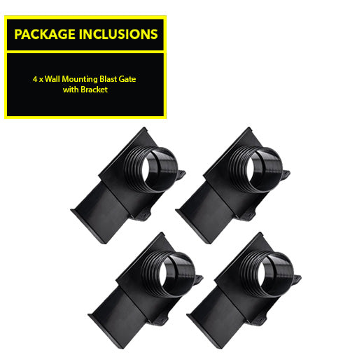 Wall Mounting Blast Gate with Bracket