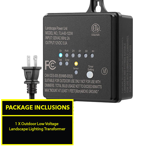 Outdoor Low Voltage Landscape Lighting Transformer