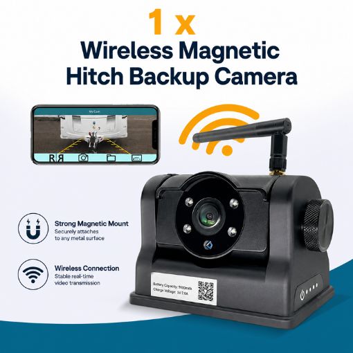Wireless Magnetic Hitch Backup Camera