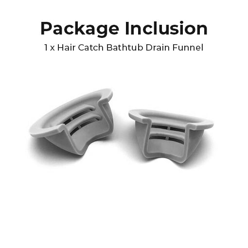 No-Hair Catch Bathtub Drain Funnel
