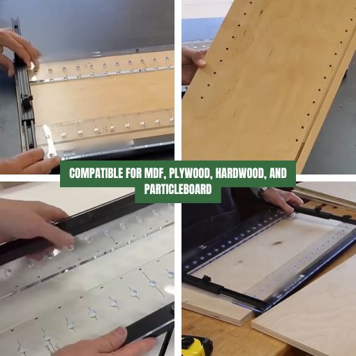 24-inch Adjustable Straight Holes Shelf Drilling Jig