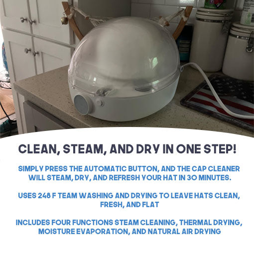 Automatic Cap Cleaner with Steam and Dry