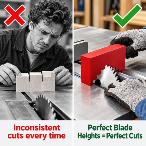 16Pcs Router Saw and Table Saw Setup Height Blocks Gauge