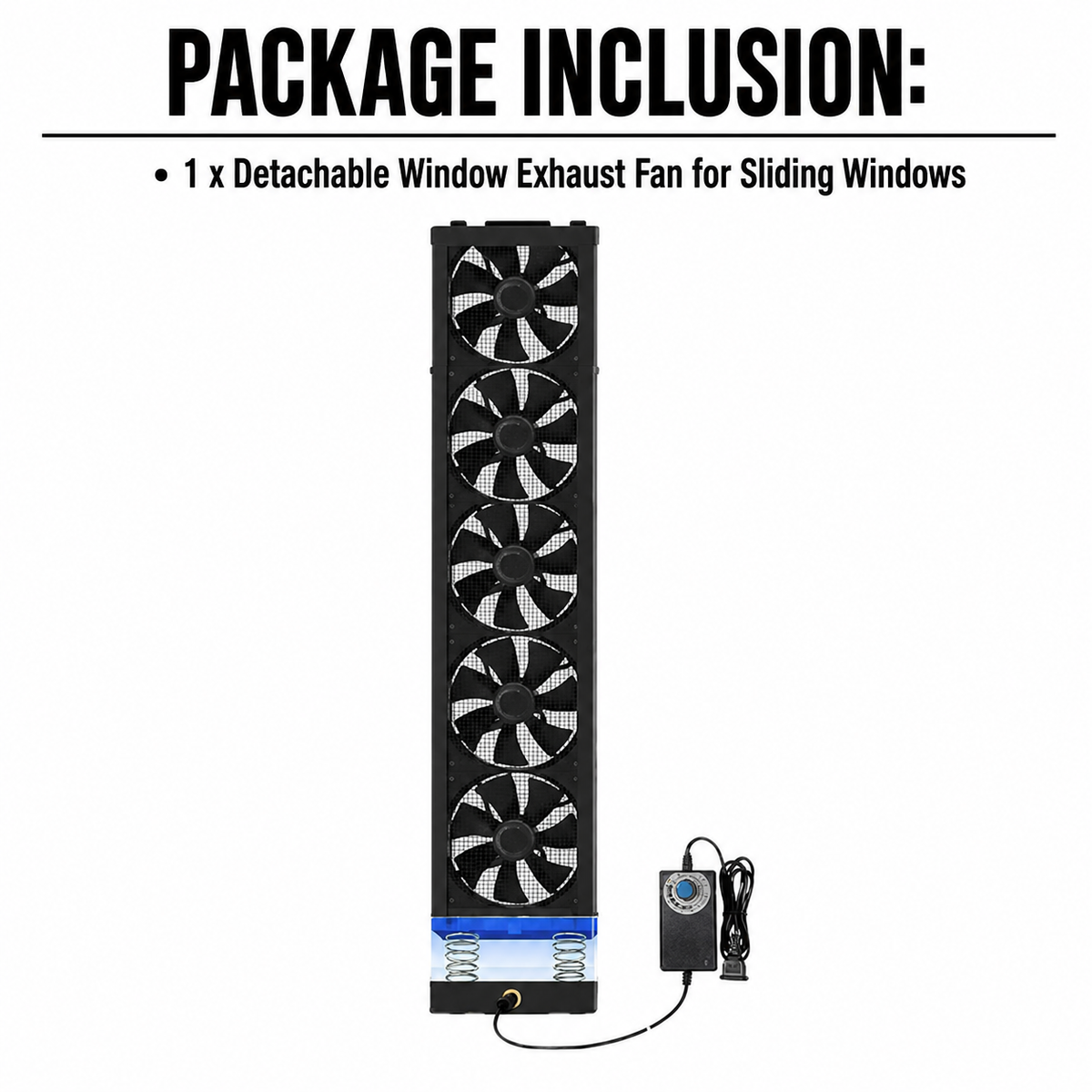 Detachable Window Exhaust Fan for Sliding Windows