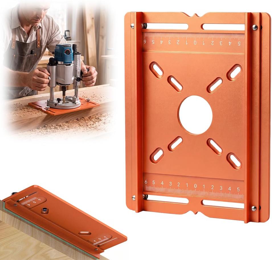 Precision Wood Router Slotting Guide Aluminum Bracket
