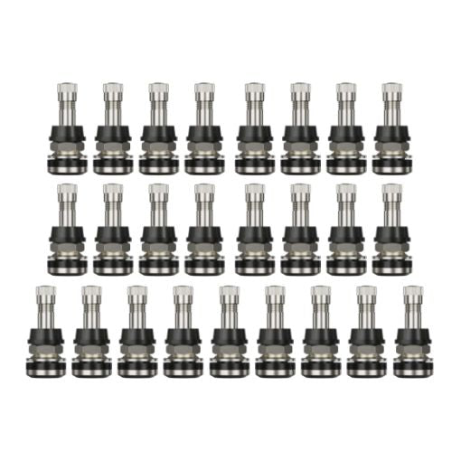Clamp-in Metal Tire Valve Stem Set