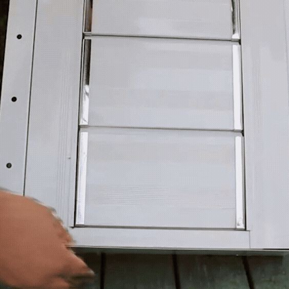 2-Pack Stainless Steel Shipping Container Vent with Adjustable Shutter