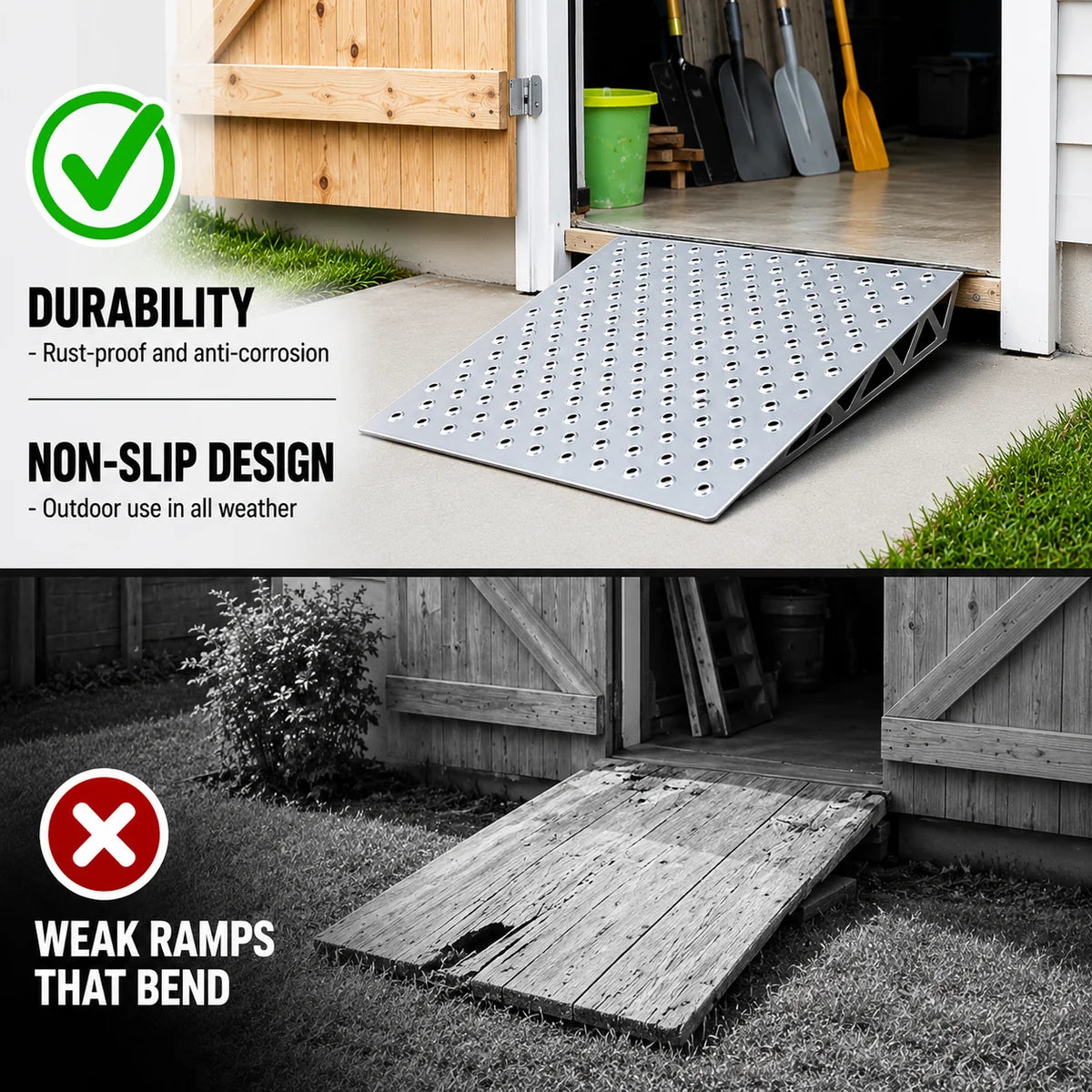 Shipping Container Heavy-Duty Shed Loading Ramp