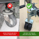 Bolt-On Trailer Jack with Dual Wheels