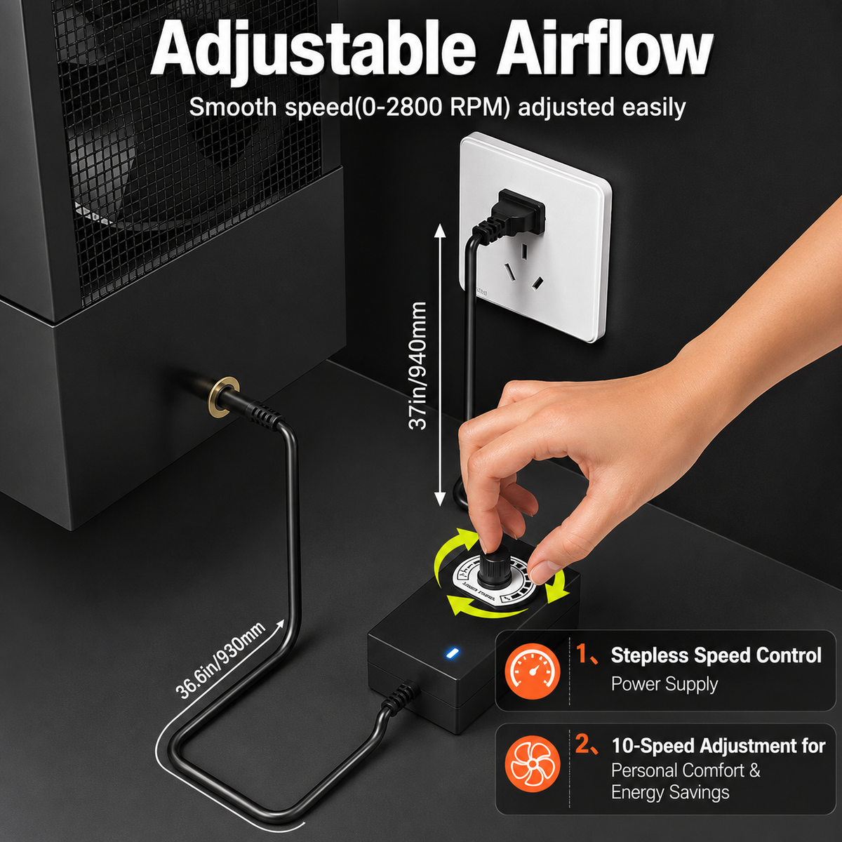 Detachable Window Exhaust Fan for Sliding Windows