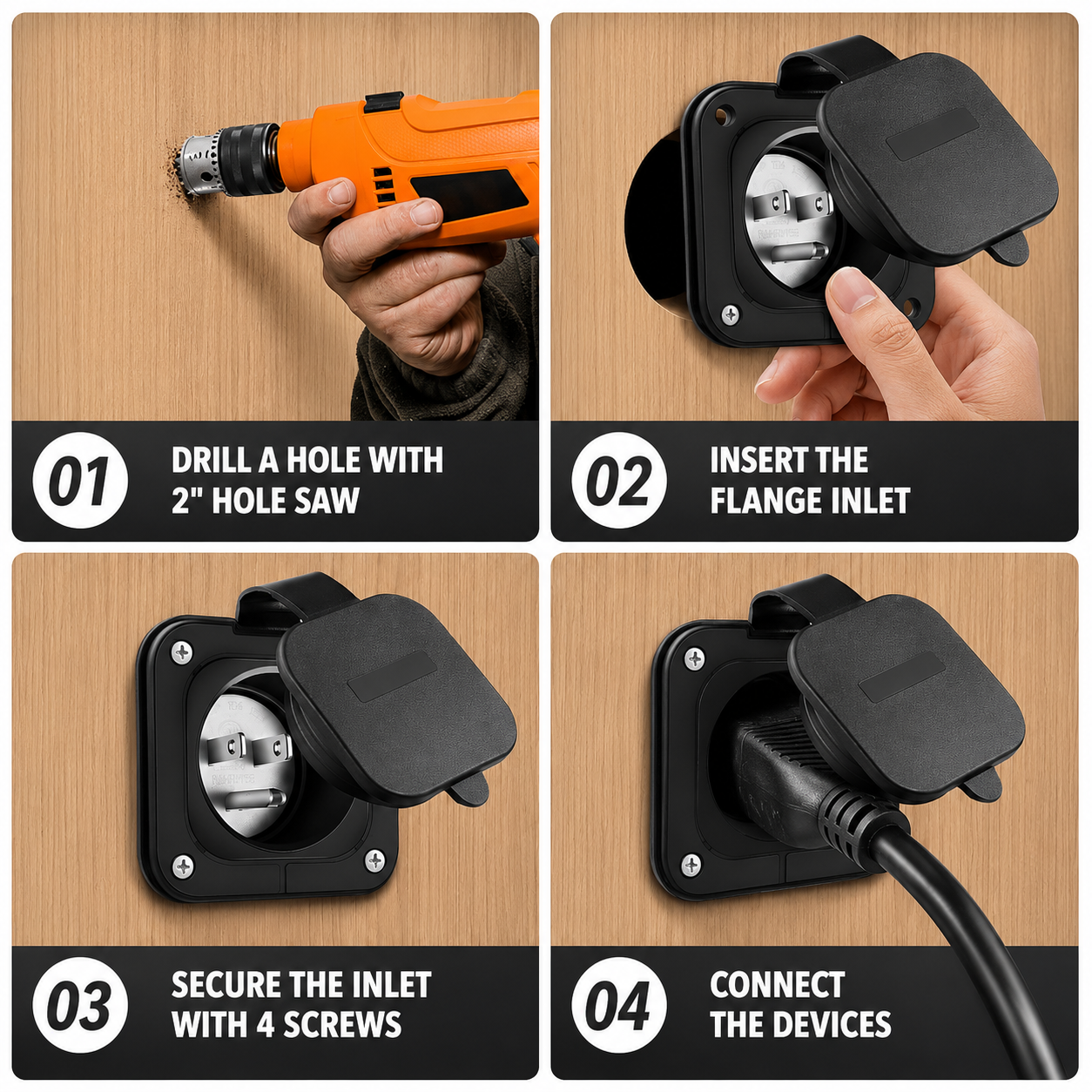 Plug-N-Play Shipping Container Power Dual Outlet