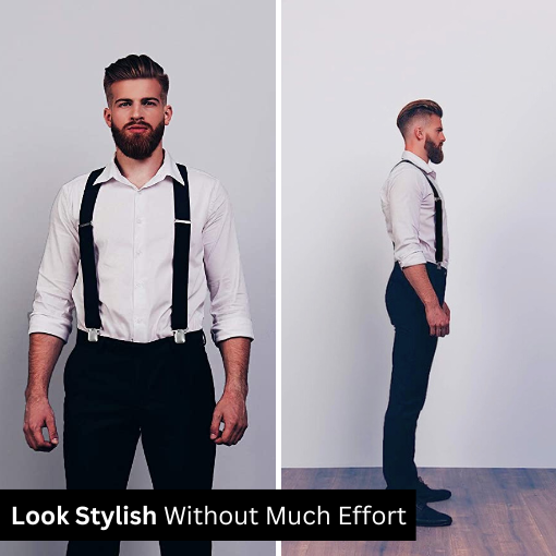 2-Inch Adjustable Pin Clip Suspenders