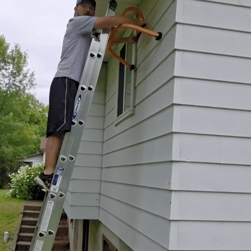 2-in-1 Heavy Duty Ladder Stabilizer with Roof Hooks