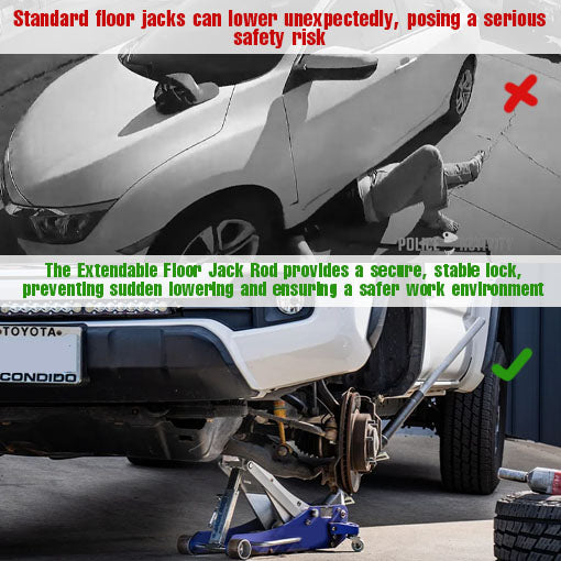 Extendable Floor Jack Rod
